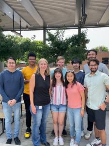Group lab picture with grad students, summer students, and postdoc/full time staff