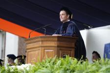 University of Virginia President James E. Ryan speaks during Final Exercises